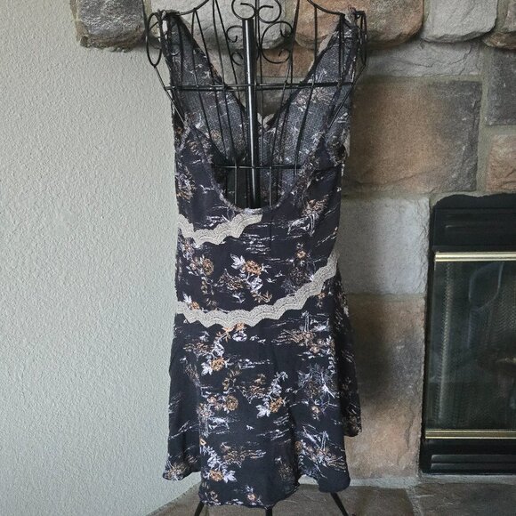 Free People Slip My Mind Printed Trapeze Dress - Picture 6 of 8